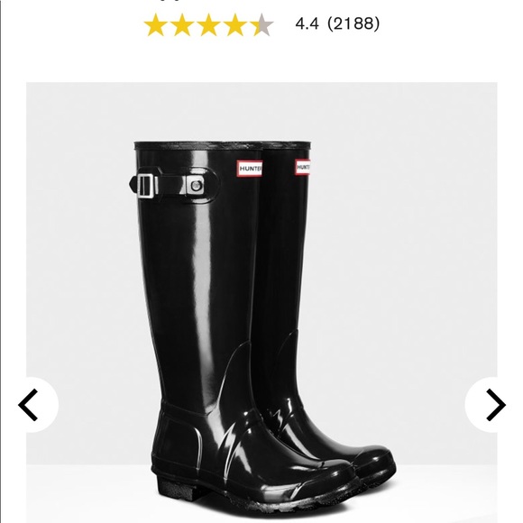 ✨Tall gloss hunter rain boots! Brand new✨ - Picture 2 of 12